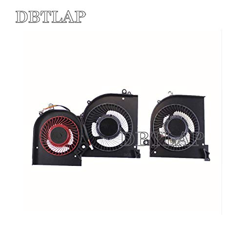 Compatible for MSI GS65 MS-16Q2 MS-16Q1 MS-16Q3 16Q2-CPU-CW 16Q2-GPU-CW DC5V 0.5A CPU + GPU Cooling Fan