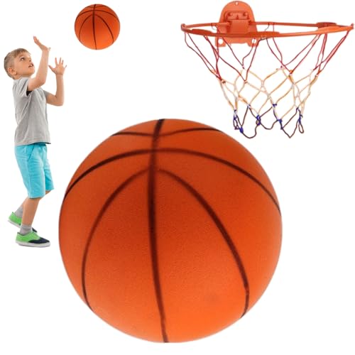 Baloncesto silencioso sin aire con asa para regatear en interiores