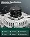 SCITOO Alternator Fits for Chevrolet for Camaro V6 3.6L 2012-2015 - 12V 140Amp CW SD6 Groove Pulley, Replace OE 11787 AND0641 AL8846X 104211-8130 104211-8131 210-0303 22859538