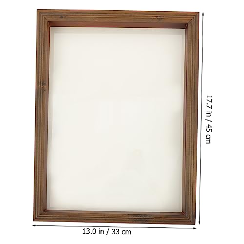 Cabilock Caixa Porta-retratos Porta-amostras De Plantas Expositor De Flores Flor Seca Moldura De Vid