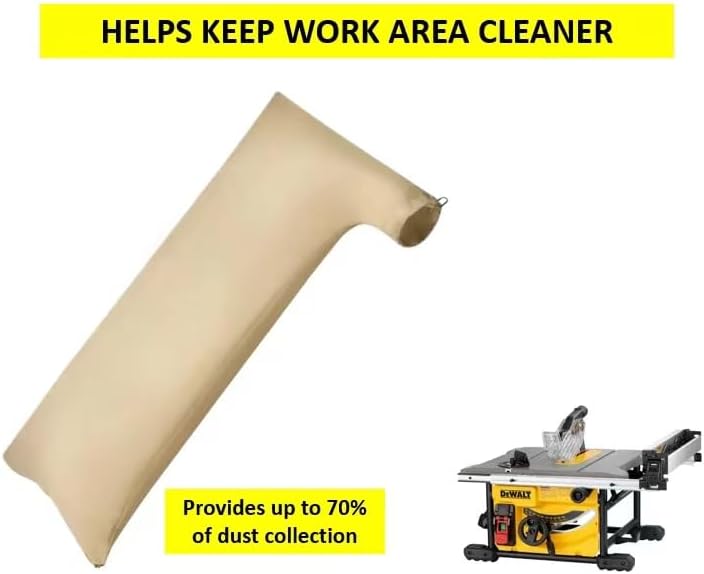 OYSTERBOY Table Saw Anti Dust Bag Wood Ash Collection Bag with Zipper Compatible with Bosch/Dewalt/Ryobi/Makita/Porter Cable/Craftsman/RIGID/Metabo/Kobalt/Skilsaw/Delta