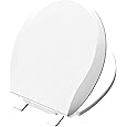 Toilet Seat Round Toilet Seat Cover Biscuit Color Soft Close PP Toilet Seat for Bathroom, Durable and Easy to Clean