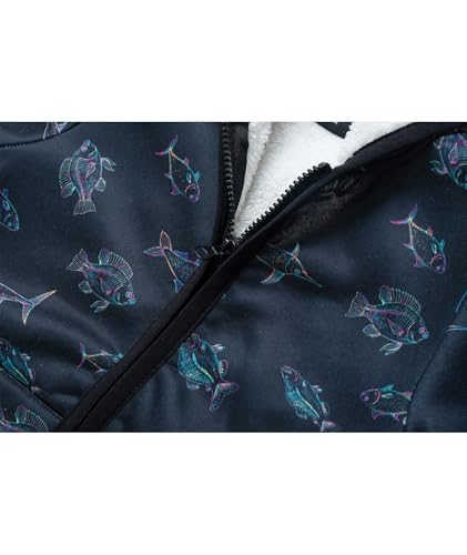 Image of V VALANCH Toddler Fleece Jacket Boys Girls Zip Up Hoodie Sweatshirt | Full Fleece Lining Throughout, Thick Warm, Cartoon, for Casual, School, Outerwear, Winter
