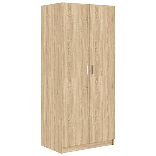 vidaXL Kleiderschrank mit 2 Türen Garderobenschrank Garderobe Schrank Dielenschrank...