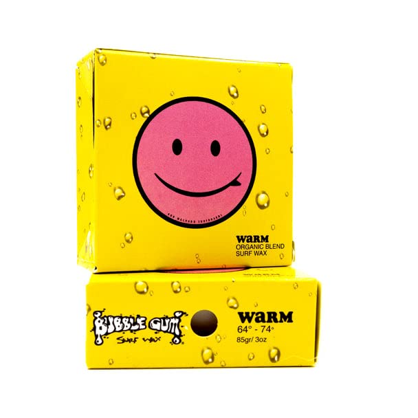 Bubble Gum Surf Wax Organic Rob Machado Formula Warm 12 Pack