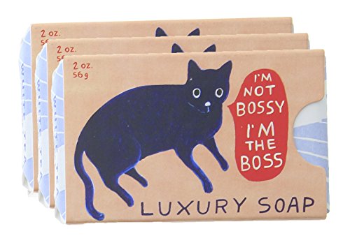 Blue Q Novelty Soap 3 Pk 100% Pure Vegetable base made with Essential Oils (I'm Not Bossy I'm the Boss)