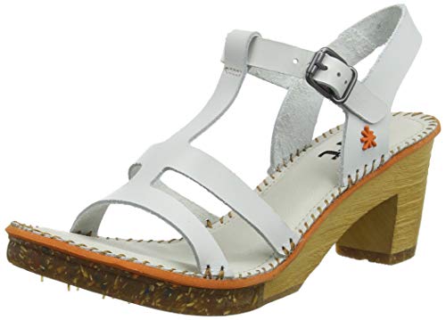 Art Amsterdam, Sandalias con Correa de Tobillo para Mujer, Blanco (White 000),...