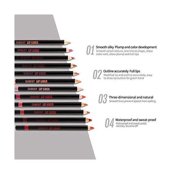 BONNIESTORE-12-Colors-Matte-Lip-Liner-Pencil-Set-High-Pigmented-Long-Lasting-Waterproof-Matte-Lip-Liners-and-Smooth-Makeup-Lip-Pencils BONNIESTORE Matte liquid Lipstick Set, Waterproof lipstick Set (#1)