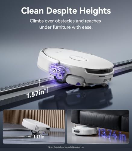 Image of NARWAL Flow 2 Robot Vacuum and Mop Combo, 31000Pa, FlowWash Mop, White