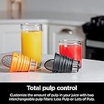 Ninja NeverClog Cold Press Juicer, Powerful Slow Juicer with Total Pulp Control, Countertop, Electric, 2 Pulp Functions, Dishwasher Safe, 2nd Generation, Charcoal, JC151 - Image 5