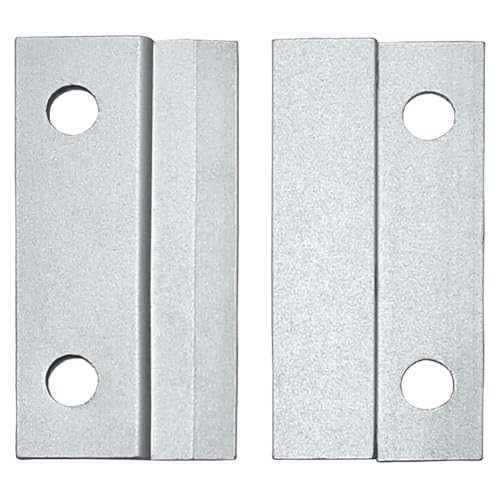 Image of 4PCS 51x25mm Aluminium French Closure Picture Hook Interlocking Wall Mounting Bracket Hardware Kit Z Clip for Hanging Mounting Wall Plate Mirrors Photo Artwork