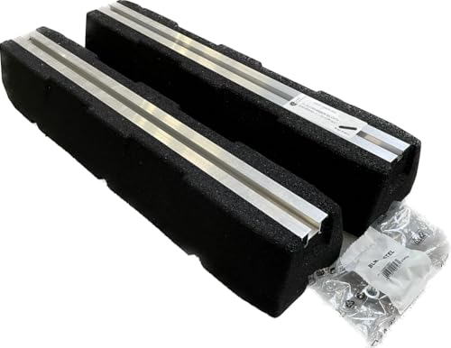 Castel RB60-1/130 – Lot de 2 Supports Climatiseur Sol Rubber Foot 600mm | Support Anti-Vibratoire Éco en Caoutchouc Recyclé avec Rail Alu | Charge Max 300kg pour Unité Extérieure, PAC et Ventilation