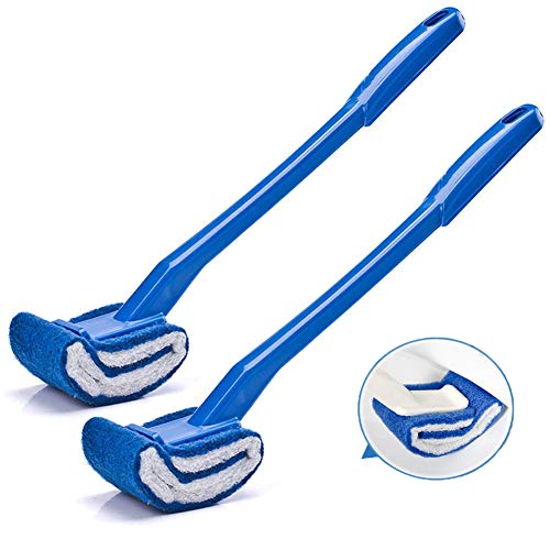 Marbrasse Toilet Brush, Curved Toilet Cleaner Brush for Bathroom, Scrubber Brush to Clean
