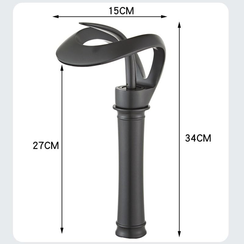 Robinet cascade eau chaude et froide mitigeur en laiton pour évier de bain