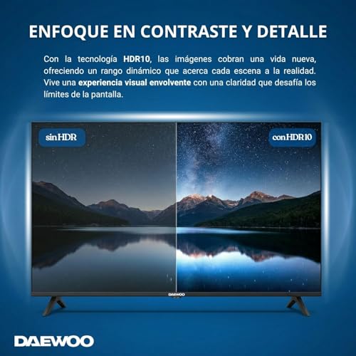 TV Daewoo QLED 43VB56QV 43 4K UltraHD 60Hz Smart TV VIDAA HDR10 Dolby Audio - vue 5