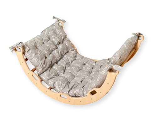 Montessori Wooden Climbing Arch & Rocker (Dino)