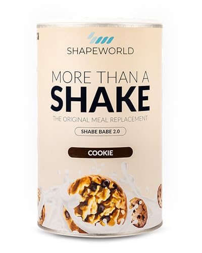 SHAPEWORLD More than a Shake 420 g - Mahlzeitersatz Shake zum Abnehmen - Protein Pulver - Langanhaltende Sättigung & Schnelle Zubereitung (Cookie, 420g)