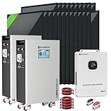 ECO-WORTHY 10000W Output Complete Off-Grid Solar Panel Kit for Home| 10KW 120V/240V Output Split Phase Inverter| 2pcs 48V 314Ah 32.2kWh High Capacity Energy Storage| 9840 Watts Solar Panel PV