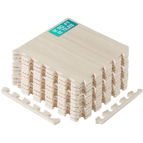 Yes4All 30x30 cm hasta 3.3 m² Set 12/16/36 Baldosas de Espuma EVA, Estera de Gimnasio y de Enclavamiento para Suelo de Garaje, Piscina al Aire Libre y Bañera de Hidromasaje