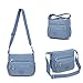 Pealwel Women Shoulder Handbag Roomy Multiple Pockets Bag Ladies Crossbody Purse Tote Top Handle Satchel(Blue)
