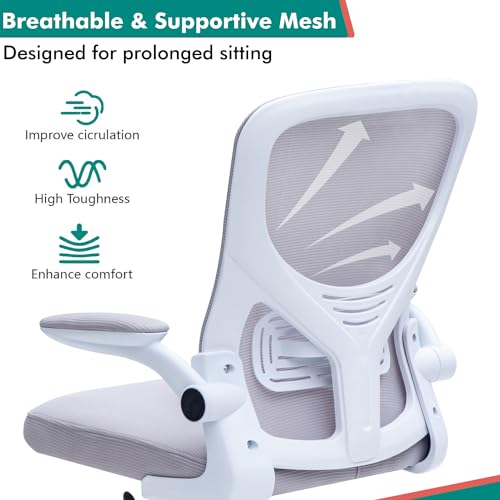 Alex Daisy Plastic Flexo Ergonomic Office Chair/Study Chair/Computer Chair (Without Headrest, Grey) - Image 7