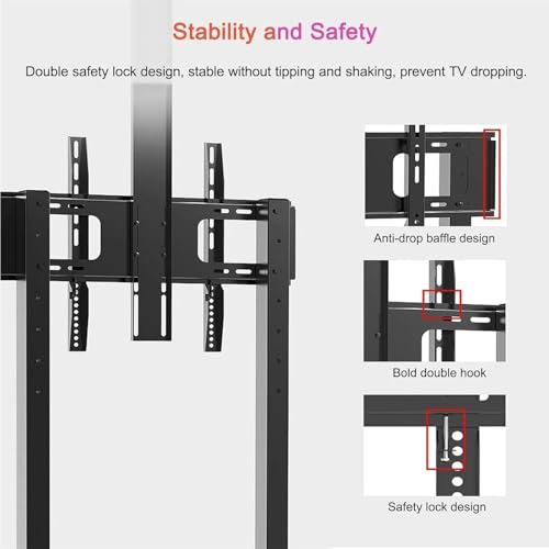 Soporte de Piso Rodante para TV LCD 32-80 pulgadas miniatura 3