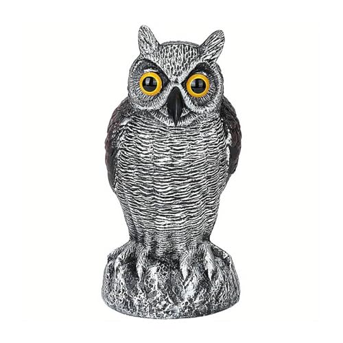 ノーブランド品 かかし用フクロウを模倣屋外ガーデンバルコニーポーチ ABS 牧歌シミュレーション OwlCrafts 屋外中庭の装飾, 鋭い耳