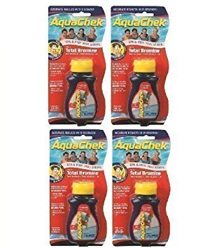 AquaChek BROMINE POOL AND SPA TEST STRIPS x 4 Bottles