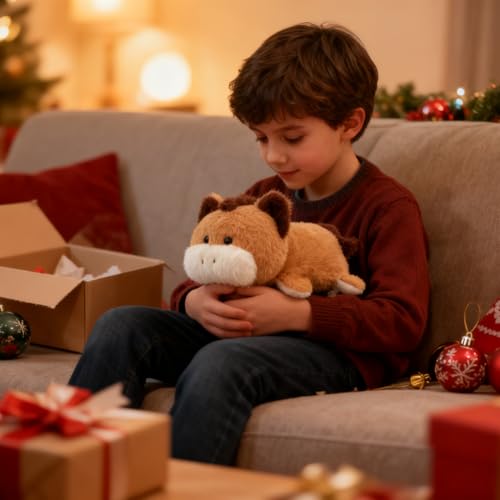 Peluche cheval réversible de 34,8 cm comme cadeau d'anniversaire