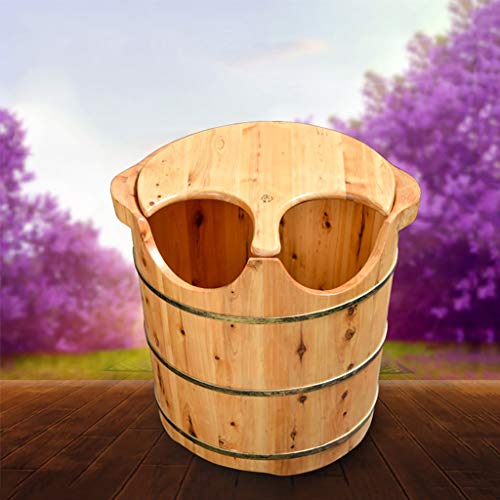 Barril de baño de pies de madera tipo W miniatura 4