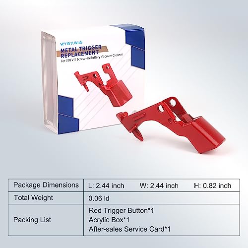 WYWY.Wide Metal Trigger Switch Button Replacement for Dyson V10 V11 SV12 SV14 Vacuum Cleaner Power Button Replacement Parts with Trigger Lock - Image 6