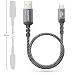 deleyCON 0,30m Micro USB Kabel Kurz Ladekabel Datenkabel Laden & Synchronisieren USB-A auf Micro USB Cable Adapter - Handy Smartphone Tablet Kamera PS4 Controller Usw.