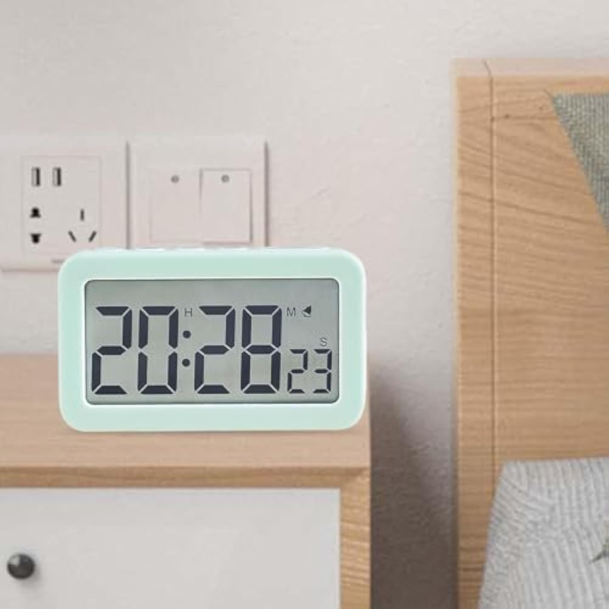 3xDigital Clock Snooze Easy Operation Desk Clocks