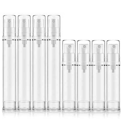 VVQWCY 8 Stück Airless Sprühflasche Klein, 10ml und 15ml Tragbarer Mini Sprühflaschen für Reise