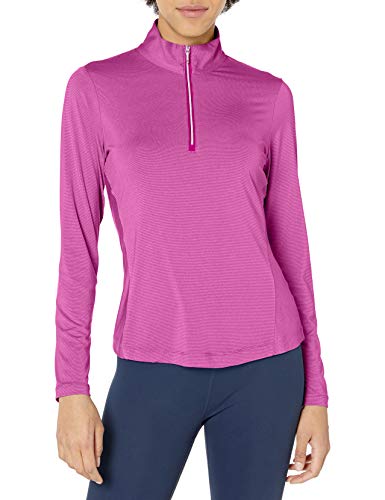 Cutter & Buck Women's Madeline Half Zip Mock Pullover, Flora, M