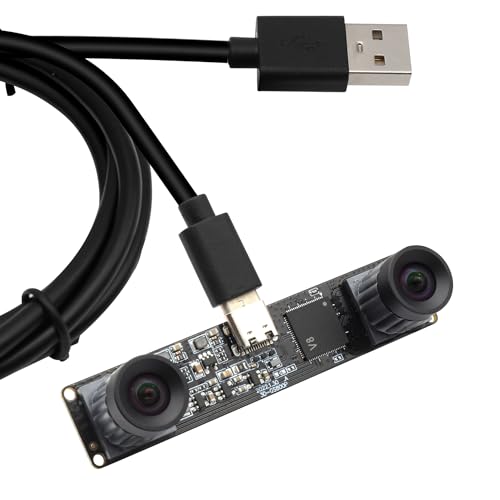 SVPRO 210fps Monochrome Global Shutter USB Camera Module - Dual Lens Synchronization - Black/White - 800P - Lightburn - OmniVision OV9281 by SVPRO - Used condition - US$69.60