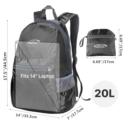 G4Free 20L Small Packable Backpack