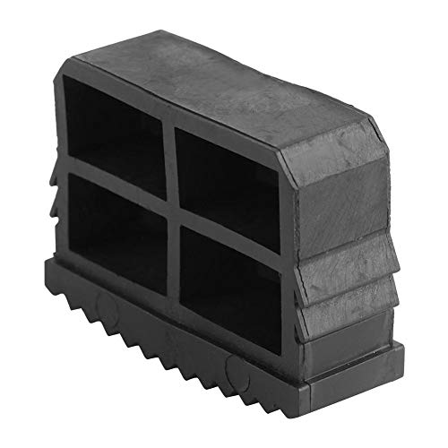 Pies de goma Escalera - 2Pcs / Par antideslizante pies de goma patas de la escalera de reemplazo Paso pie estera del amortiguador Sole (negro) Cover
