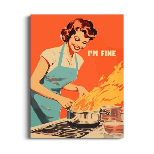 ARYIMYDP 1 Quadro da Parete Divertente e Originale 20x30cm, Decorazione Umoristica per Soggiorno e Ufficio, Stampa di Qualità su Tela, Facile da Appendere con Accessori Inclusi