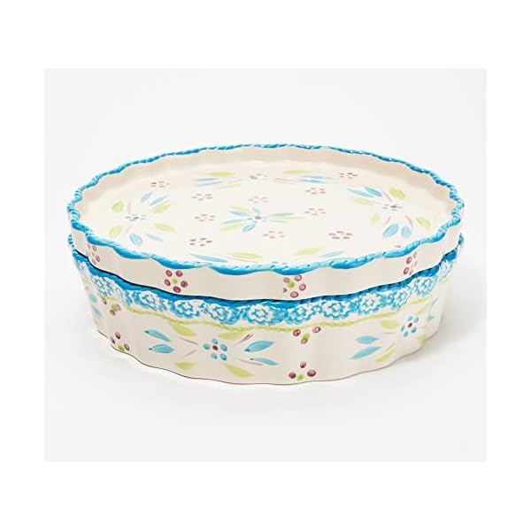 Temptations 10" x 21/4" Low Profile Pie Pan, LidIt (Tray) & Plastic