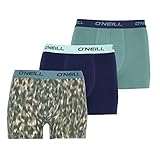O'Neill | Herren Boxershorts | 3er Set | Season (as3, Alpha, l, Regular, Regular, Camo - Multi Camo/Marine/Atlantic Green)