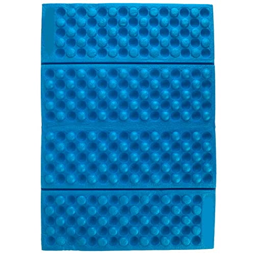 POENVFPO Foldable Seat Cushion, Folding Mat Comfortable Travel Cushion for Outdoor Camping Backpacking (Blue and Black)