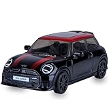 JAMARA 402257 Mini John Cooper Works Diecast 1:43 Voiture Miniature en métal Noir Modèle de Collection Jouet pour Enfants Idée Cadeau