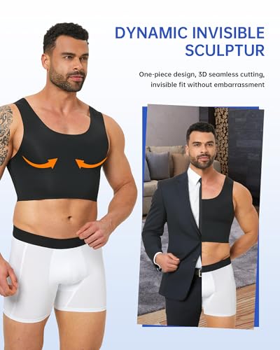 Compression Corest Chest Binder Slimming Tank Top for Hide GynecomastiaTransgender Tomboy Men Women2