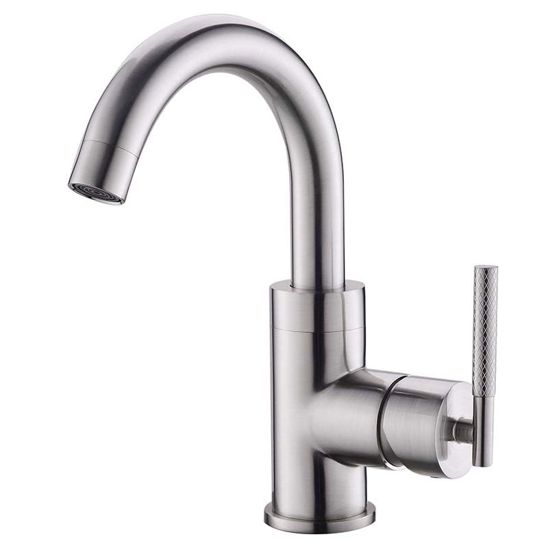 Robinet de lavabo de salle de bain à poignée moletée pour éviter les mains qui glissent