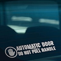 Top Label Caution - Automatic Door Window Sign Stickers For Van,Taxi,Ride Vehile,4x2 Inch,15 Pcs Per Pack Yellow - Foto 13