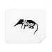 Shrews Black and White Animal Cleaning Cloth Screen Cleaner 2pcs Suede Fabric