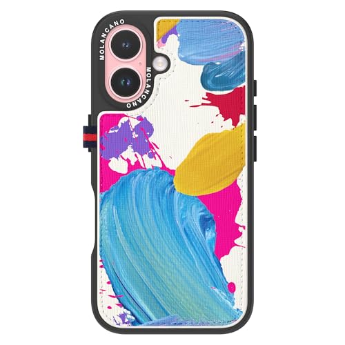 Étui portefeuille iPhone 16 Plus idéal pour voyager léger avec porte-carte MOLAN CANO
