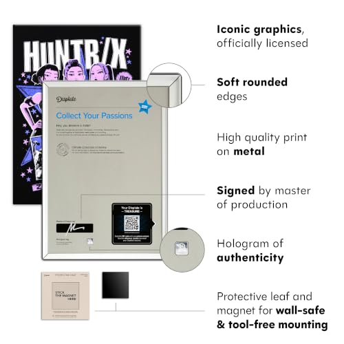 Poster métal HUNTR/X K-Pop pour sublimer une chambre à coucher