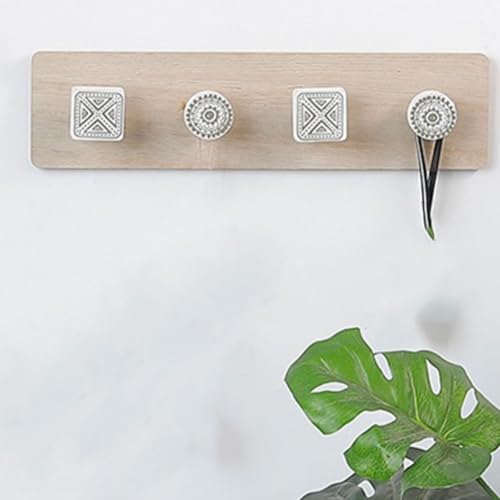 Perchero de pared de madera de diseño sofisticado y alta resistencia para sombreros 7